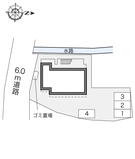 ★手数料０円★鎌ケ谷市中佐津間１丁目　月極駐車場（LP）